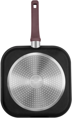 Сковорода-гриль Rondell Fest RDA-1525 квадратная 26см покрытие: Xylan Plus ручка несъемная (без крышки) черный