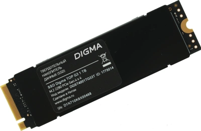 Накопитель SSD Digma PCIe 4.0 x4 1TB DGST4001TG33T Top G3 M.2 2280