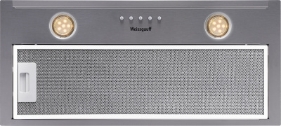 Вытяжка встраиваемая Weissgauff ALPHA 60 PB IX нержавеющая сталь управление: кнопочное (1 мотор)