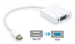 Переходник видео Premier 6-912 miniDisplayport (m)/VGA (f) 0.15м. белый