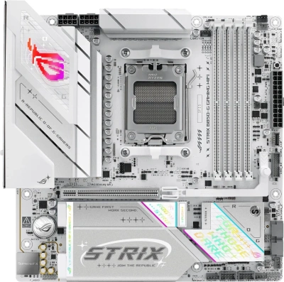 Материнская плата Asus ROG STRIX B850-G GAMING WIFI SocketAM5 AMD B850 4xDDR5 mATX AC`97 8ch(7.1) 2.5Gg RAID+HDMI+DP