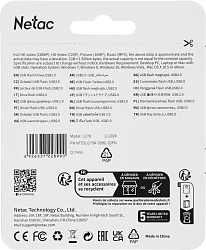 Флеш Диск Netac 8Gb U278 NT03U278N-008G-20PN USB2.0 серебристый/черный