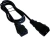 Шнур питания Lanmaster LAN-PP19/20-0.5-BK C19-C20 проводник.:3x1.5мм2 0.5м 250В 16А черный
