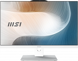 Моноблок MSI Modern AM242P 12M-672RU 23.8" Full HD i5 1235U (1.3) 16Gb SSD512Gb Iris Xe Windows 11 Pro GbitEth WiFi BT 120W клавиатура мышь Cam белый 1920x1080
