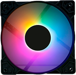 Вентилятор для корпуса Оклик OG-CF120RGB1-BK RGB 120х120x25 черный 3-pin 4-pin (Molex) 23дБ Ret