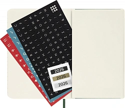 Еженедельник Moleskine CLASSIC SOFT WKNT Pocket 90x140мм 144стр. мягкая обложка зеленый
