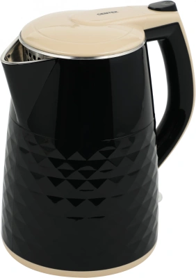 Чайник электрический Centek CT-0025 1.8л. 2000Вт черный/бежевый корпус: металл/пластик (CT-0025 BLACK)