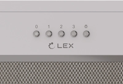 Вытяжка встраиваемая Lex Hyper 600 WH белый управление: кнопочное (1 мотор)