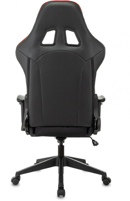 Кресло игровое Zombie VIKING 4 AERO черный/красный ткань/эко.кожа с подголов. крестов. пластик