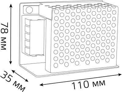 Блок питания Gauss 202002050 встраив. для лен.светод. черный