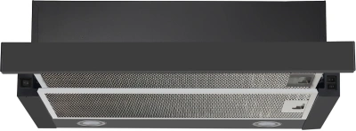 Вытяжка встраиваемая Krona KAMILLA T 600 BLACK черный управление: кнопочное (1 мотор)