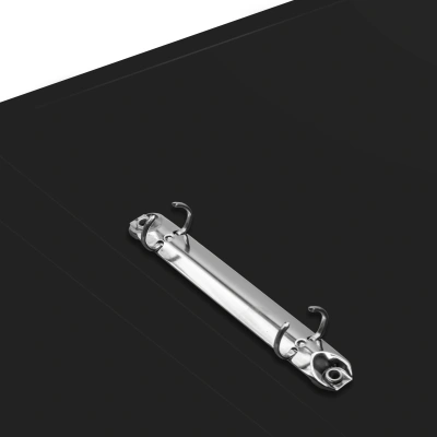 Папка на 2-х кольцах Silwerhof Eco A4 пластик 0.5мм кор.18мм черный