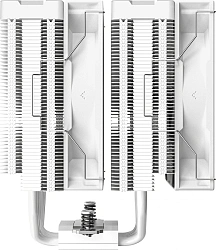 Устройство охлаждения(кулер) Deepcool AG620 Digital ARGB Soc-AM5/AM4/1200/1700/1851 белый 4-pin 29.4dB Al+Cu LCD 260W 1370gr Ret (R-AG620-WHADMN-G-2)