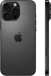 Смартфон Apple A3296 iPhone 16 Pro Max 256Gb черный титан моноблок 3G 4G 1Sim 6.9" 1320x2868 iOS 18 48Mpix 802.11 a/b/g/n/ac/ax/be NFC GPS Protect