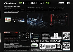 Видеокарта Asus PCI-E 2.0 GT710-SL-2GD3-BRK-EVO NVIDIA GeForce GT 710 2Gb 64bit DDR3 954/900 DVIx1 HDMIx1 CRTx1 HDCP Ret low profile