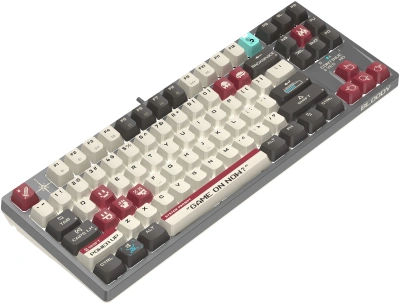 Клавиатура A4Tech Bloody S87 Pixels Red механическая серый/белый USB Multimedia for gamer LED (S87 PIXELS)