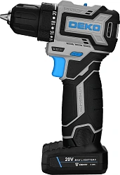 Дрель-шуруповерт Deko Loner 20V PRO аккум. патрон:быстрозажимной (кейс в комплекте) (085-1010)