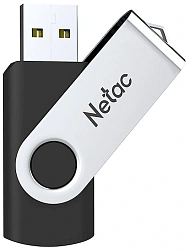 Флеш Диск Netac 128GB U505 NT03U505N-128G-20BK USB2.0 черный/серебристый