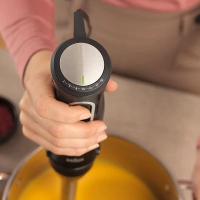 Блендер погружной Braun MQ55001MBK 1000Вт черный/серебристый