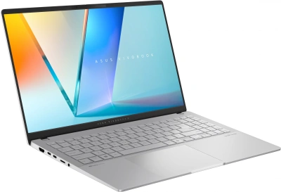 Ноутбук Asus Vivobook S 15 OLED S5507QA-MA052W Snapdragon X Elite X1E-78-100 32Gb SSD1Tb Qualcomm Adreno 15.6" OLED 3K (2880x1620) Windows 11 Home silver WiFi BT Cam (90NB14Q2-M00630)