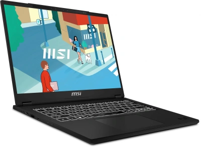 Ноутбук MSI Modern 14 H D13MG-089XRU Core i7 13700H 16Gb SSD512Gb Intel Iris Xe graphics 14" IPS FHD+ (1920x1200) FreeDOS black WiFi BT Cam (9S7-14L112-089)