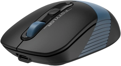 Мышь A4Tech Fstyler FG10CS Air черный/синий оптическая 2000dpi silent беспров. USB для ноутбука 4but (FG10CS AIR ASH BLUE)