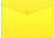 Конверт на кнопке Бюрократ -PK803ANYEL A4 непрозрачный пластик 0.18мм желтый