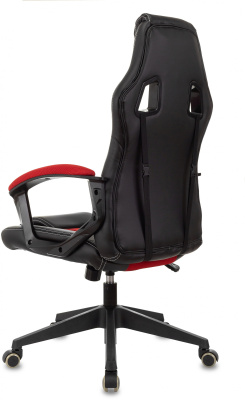 Кресло игровое Zombie Arena черный/красный эко.кожа/ткань крестов. пластик