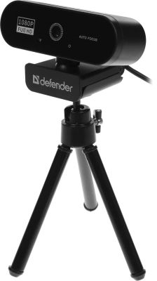 Камера Web Defender G-Lens 2580 черный 2Mpix USB2.0 с микрофоном для ноутбука (63112)