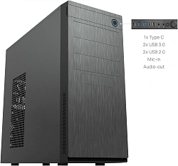 Корпус Chieftec Elox черный без БП ATX 2x80mm 2x120mm 2xUSB2.0 2xUSB3.0 audio