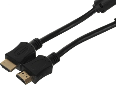 Кабель соединительный аудио-видео Premier 5-813 5.0 HDMI (m)/HDMI (m) 5м. феррит.кольца позолоч.конт. черный