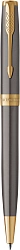 Ручка шариков. Parker Sonnet Grey Core GT (2213679) M черн. черн. подар.кор.
