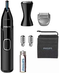 Триммер Philips NT5650/16 черный (насадок в компл:4шт)