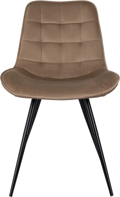 Стул для дома Бюрократ CH-K2 св.коричневый Holland 65 металл черный на ножках (CH-K2_1/HL65)