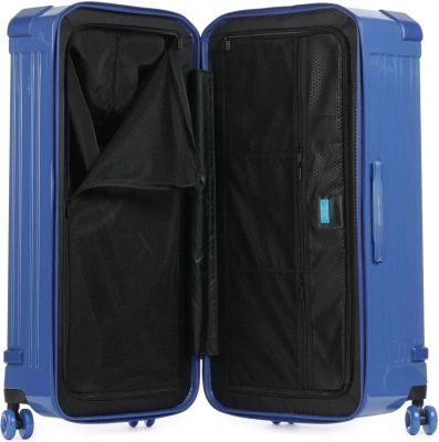 Чемодан Piquadro POP BV5213POP/BLU 37x80x42см поликарбонат/алюм. синий