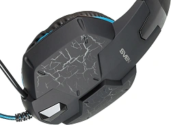 Наушники с микрофоном Sven AP-U980MV черный/синий 2.2м мониторные оголовье (SV-015633)