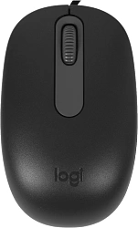 Мышь Logitech M86 черный оптическая 1000dpi USB для ноутбука (910-007661)