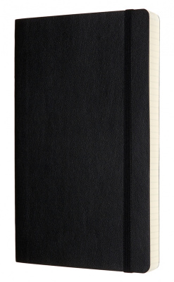 Блокнот Moleskine CLASSIC SOFT EXPENDED QP617EXP Large 130х210мм 400стр. клетка мягкая обложка черный