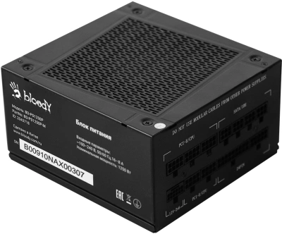 Блок питания Bloody ATX 1250W BD-PS1250P 80+ platinum (20+4pin) APFC 140mm fan 12xSATA Cab Manag RTL