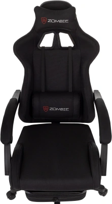 Кресло игровое Zombie Shadow черный Neo Black с подголов. крестов. пластик подст.для ног пластик черный