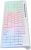 Клавиатура Оклик 490ML белый USB slim Multimedia LED
