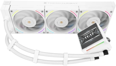 Система водяного охлаждения Thermalright Hyper Vision 360 ARGB Soc-AM5/AM4/1151/1200/2066/2011/1700 белый 4-pin 27dB Al LCD Ret (H-VISION-360-WH-ARGB)