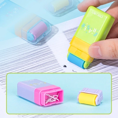 Ластик Deli VP154 60x26x16мм ПВХ ассорти