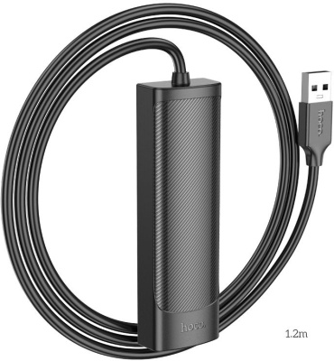 Разветвитель USB Hoco HB41 1.2 4порт. черный