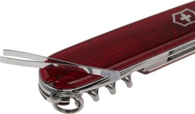 Нож перочинный Victorinox Spartan (1.3603.T) 91мм 12функц. красный полупрозрачный карт.коробка