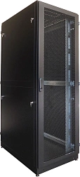 Шкаф серверный ЦМО (ШТК-М-42.8.10-88АА-9005) напольный 42U 800x1000мм пер.дв.перфор. 2 бок.пан. задн.дв.перфор. 1200кг черный 850мм 151кг 180град. 2048мм IP20
