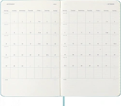 Еженедельник Moleskine CLASSIC WKNT Large 130х210мм 144стр. аквамарин
