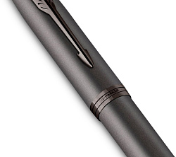 Ручка роллер Parker IM Monochrome T328 (2172960) Gun Metal F черн. черн. подар.кор.