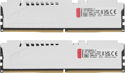 Память DDR5 2x16GB 6000MHz Kingston KF560C36BWE2K2-32 Fury Beast White Expo RTL Gaming PC5-48000 CL36 DIMM 288-pin 1.35В kit single rank с радиатором Ret