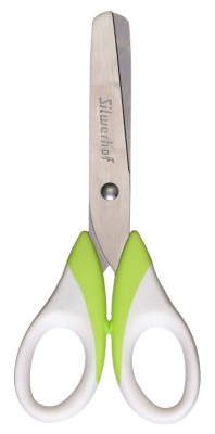 Ножницы Silwerhof 453087 Цветландия детские 130мм ручки с резиновой вставкой ассорти